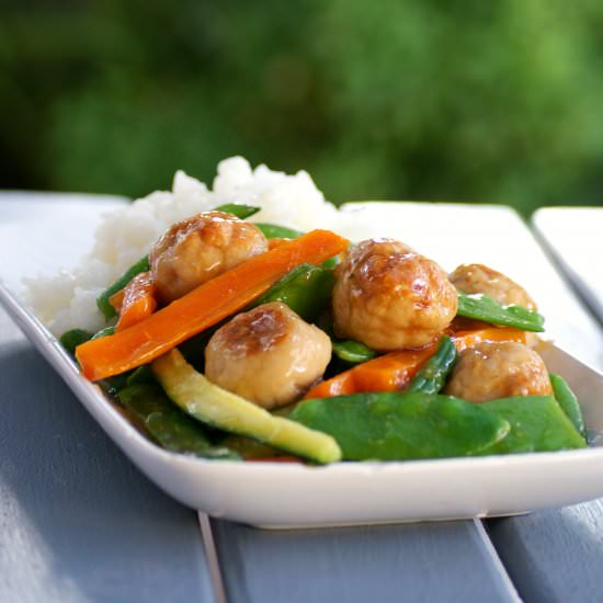 Asian Honey Glazed Meatballs