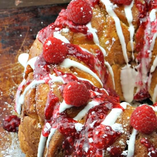Chocolate Raspberry Monkey Bread