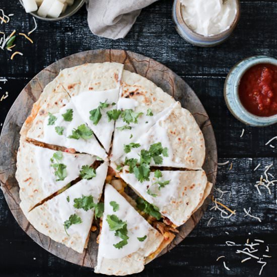 Datil Pepper Chicken Quesadillas