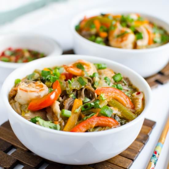 ASIAN SOBA NOODLE SOUP
