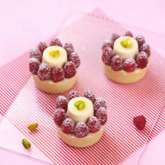 Lychee Raspberry Tarts