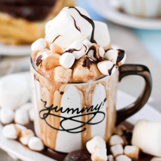 Spiked Nutella Hot Chocolate