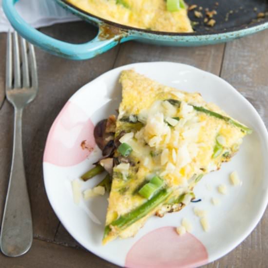 Mushroom & Asparagus Frittata