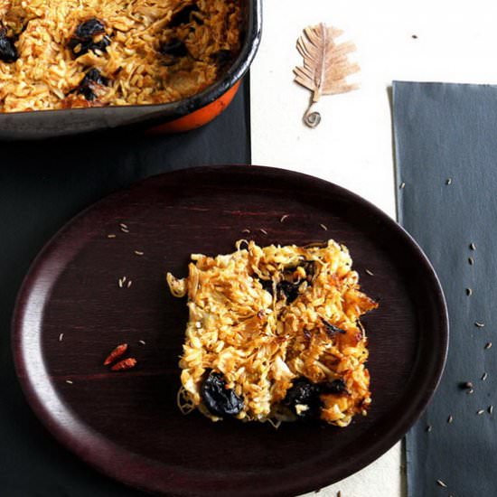 Baked Sauerkraut with Prunes