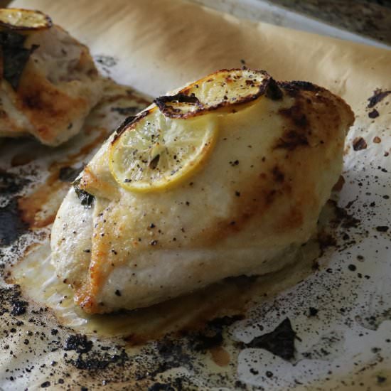 Lemon Basil Sheet Pan Chicken