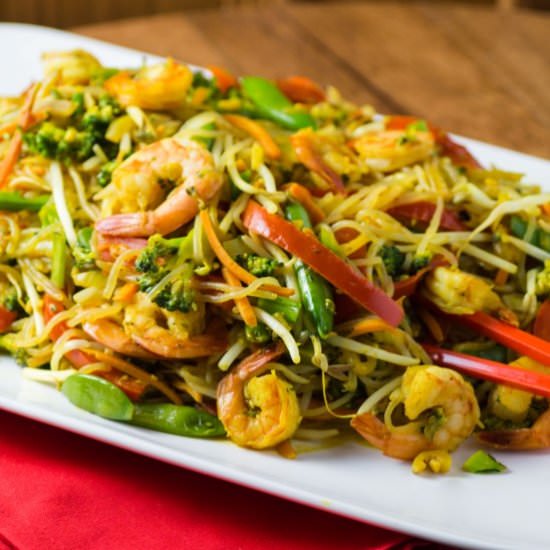 Easy Light Singapore Noodles
