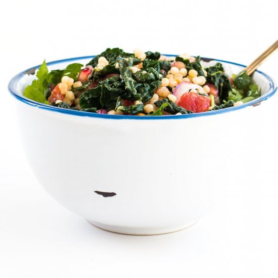 Warm Couscous Kale Salad