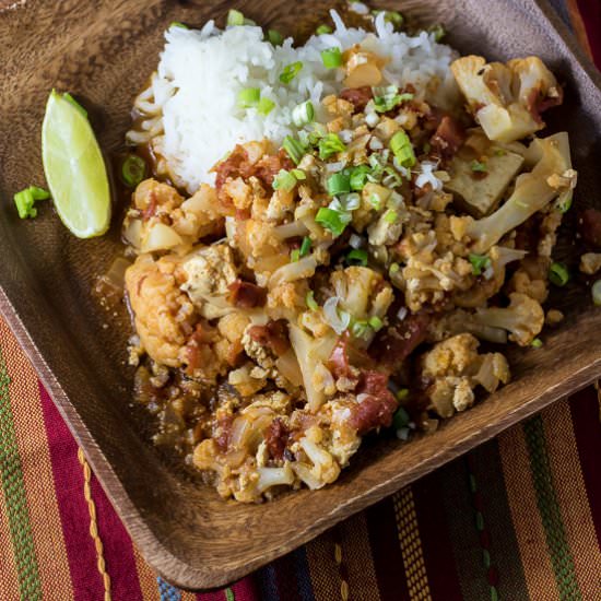 Cauliflower and Tofu Curry