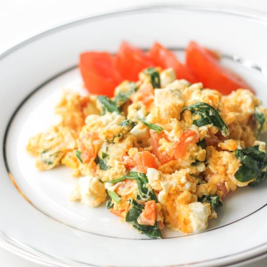 Mediterranean Scrambled Eggs