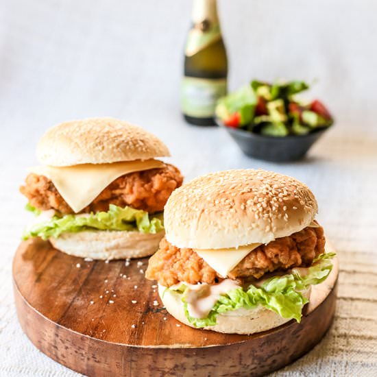 Homemade Copycat Zinger Burger