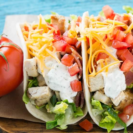 Chicken Ranch Tacos