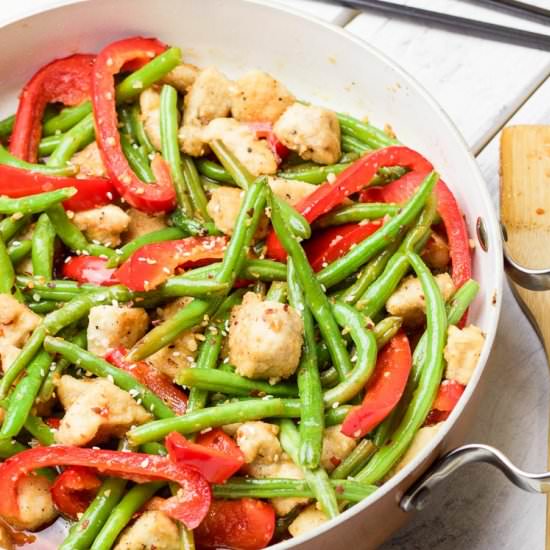 Coconut Sesame Chicken & Green Bean