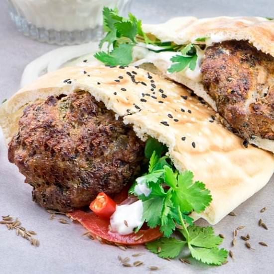 Asian Style Lamb Burger