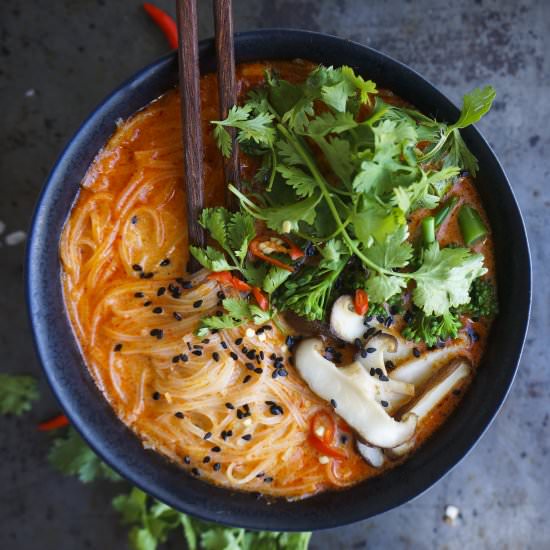 Thai Red Curry Noodle Soup