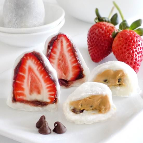 Strawberry & Peanut Butter Daifuku