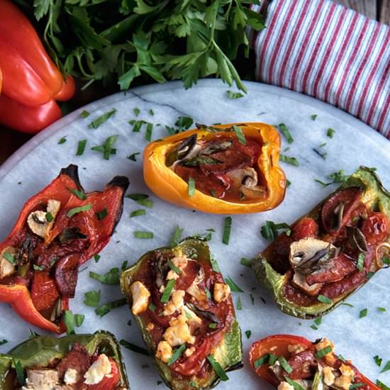 Bell Pepper Pizza Bites