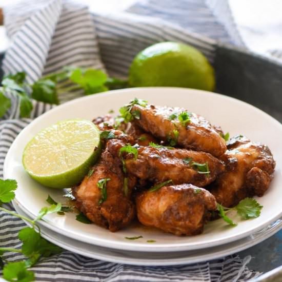 Honey Chipotle Crispy Baked Wings