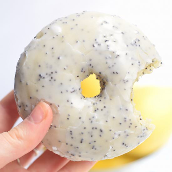 Baked Lemon Poppy Seed Donuts
