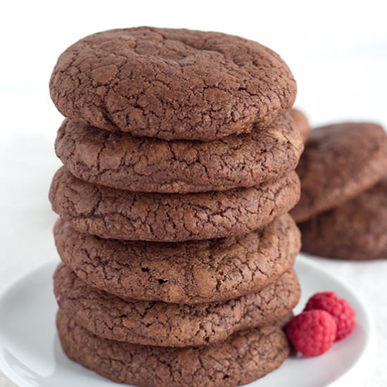 Raspberry Cheesecake Fudge Cookies