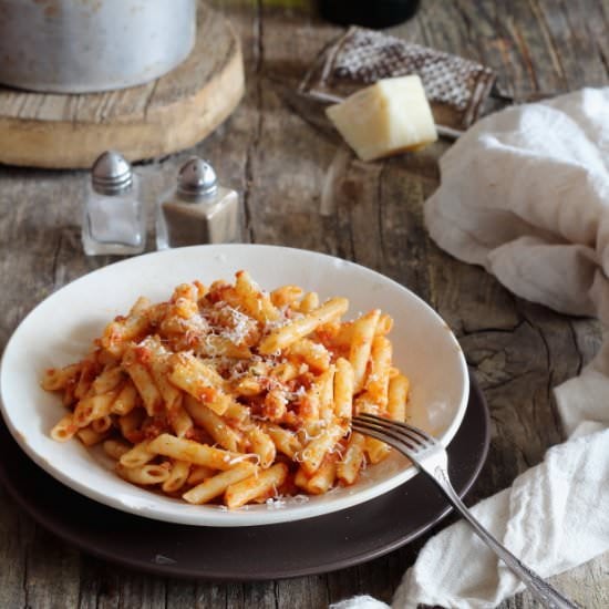 Macaroni with Ham and Sausage