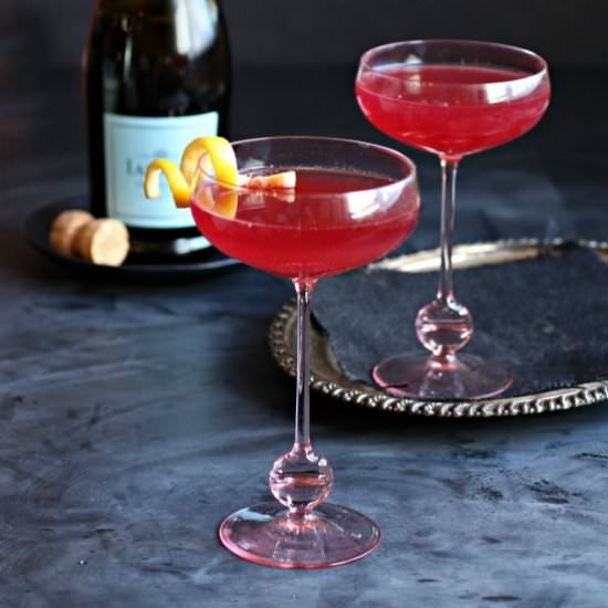 Cherry Lemon Drop Prosecco Fizz