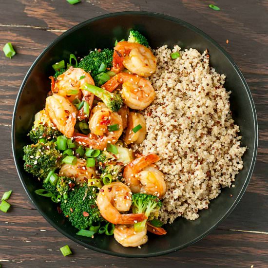 Szechuan Shrimp and Broccoli