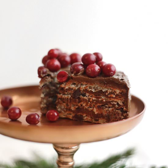 Rich Cake with Chocolate and Dates