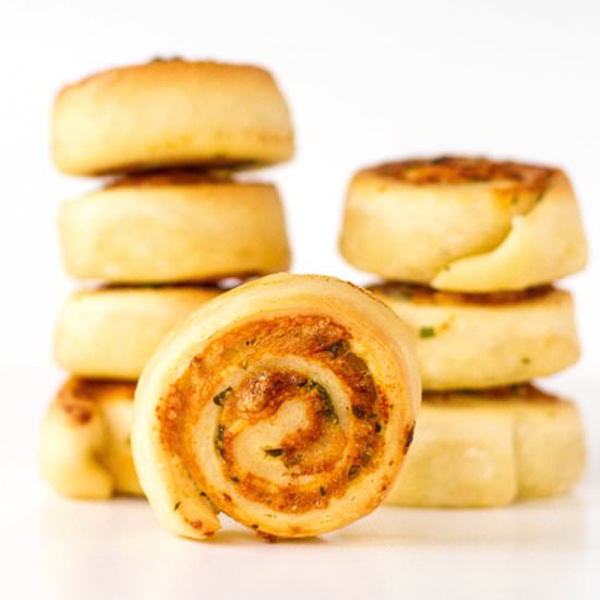 Sourdough Garlic Pinwheels