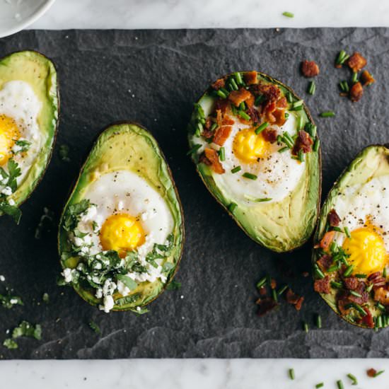 Baked Eggs in Avocado