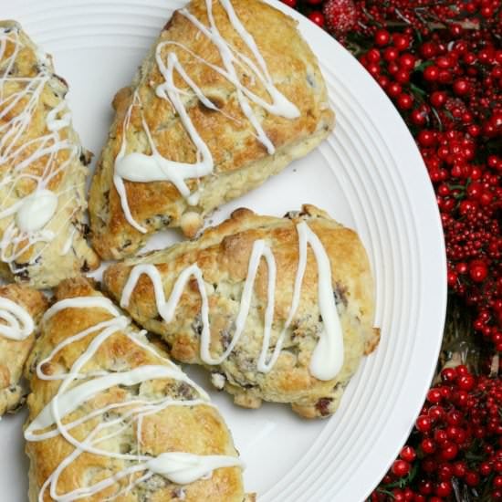 Cranberry & White Chocolate Scone