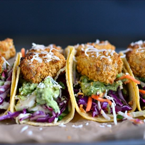 Crunchy Tofu Tacos (ve+gf)