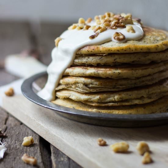 Chai Walnut Pancakes