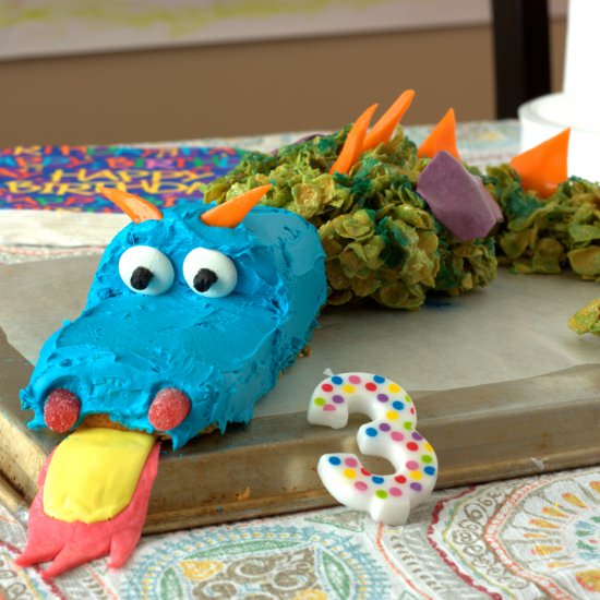 No Bake Dragon Cake
