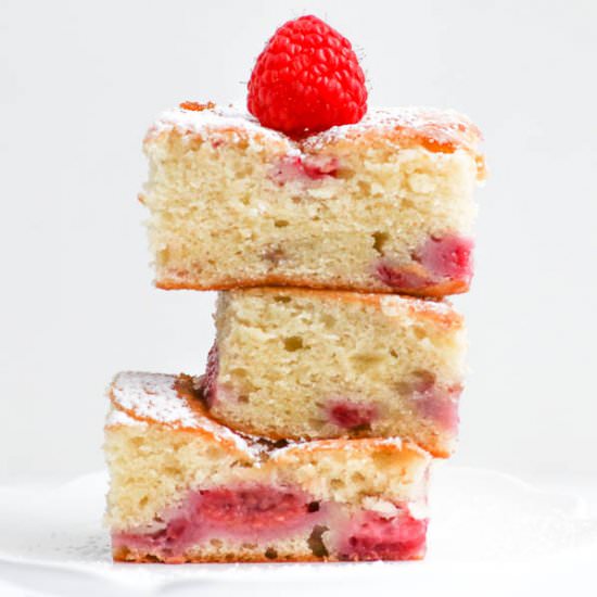 Raspberry Pound Cake Brownies
