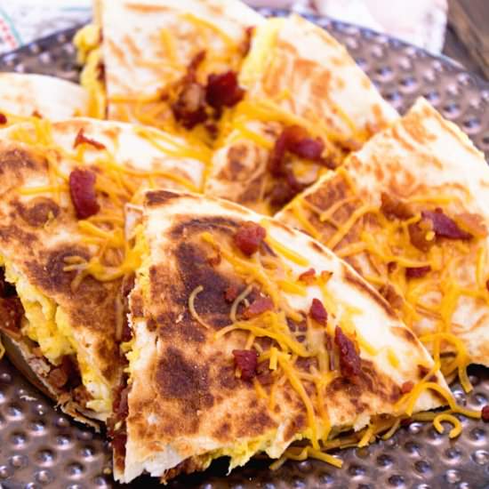 Bacon, Egg & Cheese Quesadillas