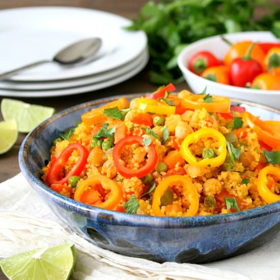 Chickpea Couscous Paella