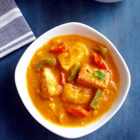 Paneer Caspicum Masala
