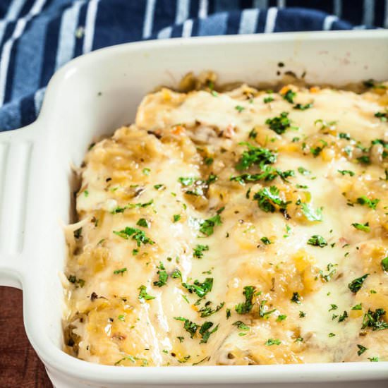 Salsa Verde Enchilada Bake