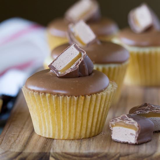 Milky Way Bar Cupcakes