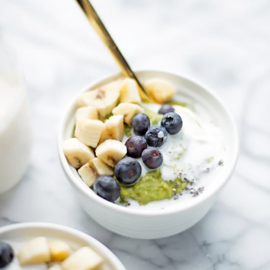 Green Vanilla Bean Steel Cut Oats