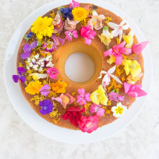 Flowery Citrus Cake