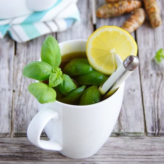 Turmeric Basil Detox Tea
