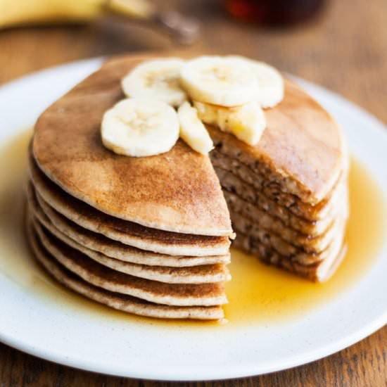 Naturally Sweetened Spelt Pancakes