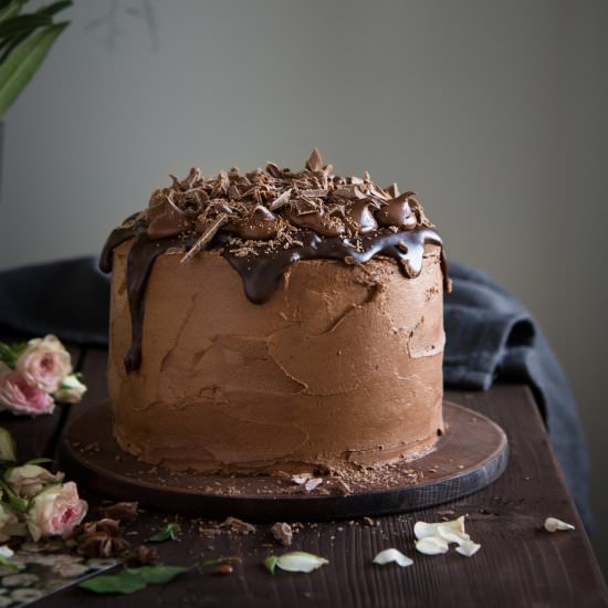 Cardamon Chocolate and Cherry Cake