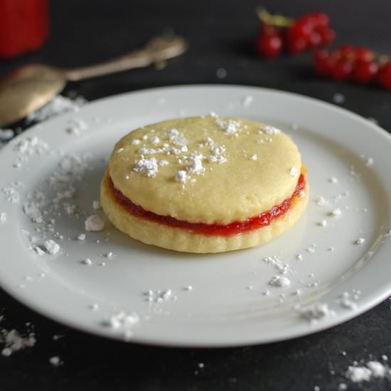 Strawberry Cookie Sandwiches