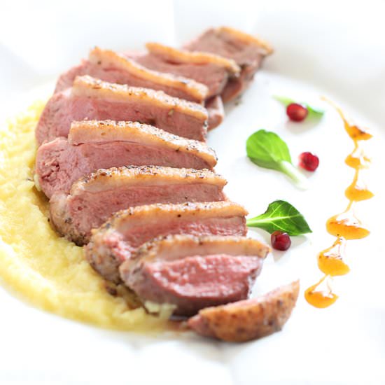 Duck Breast with Chardonnay Sauce