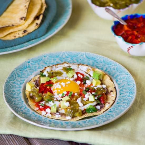 Huevos Rancheros with Roasted Chile