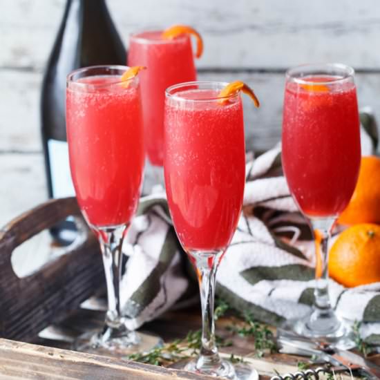 Blood Orange Thyme Mimosas