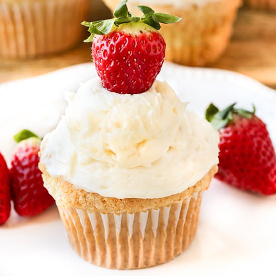 Strawberry Shortcake Cupcakes