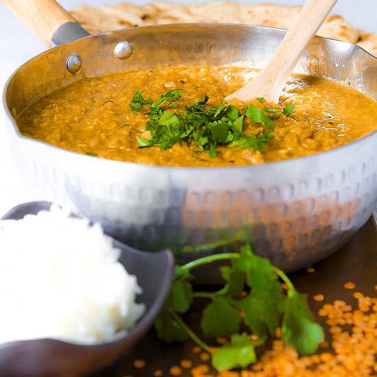 Indian Red Lentils Dal (Masoor Dal)